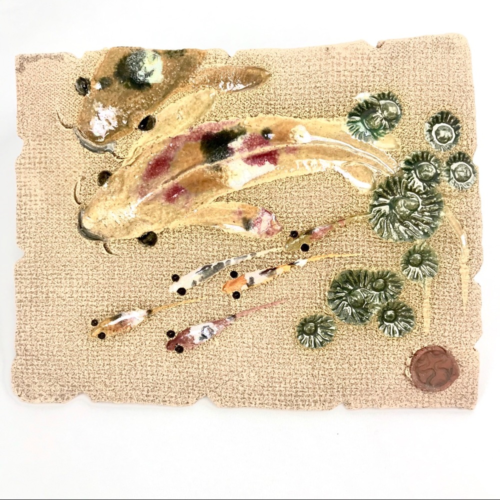 Coy Fish Art Wall Decor